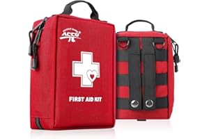 FAMILY CARE ACCU Erste Hilfe Set Outdoor -200 teiliges, Tragbares Erste-hilfe-Set mit Notfallbeatmungsmaske, First Aid Kit für Wandern Camping Fahrrad Sport Unterwegs Zuhause