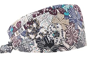 AELIN Calot De Bloc Calot Médical Cheveux Courts Unisexe 100% coton (Beige)