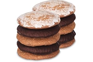 ‎FRAUNHOLZ ELISENLEBKUCHEN Lebkuchen - glutenfrei - 2-er Pack - original Nürnberger Elisen-Lebkuchen - Gemischt - ohne Mehl - handgefertigte Qualität - prämierte Meisterhändler-Manufaktur (Lebkuchen Gemischt 2 * 350 Gramm)