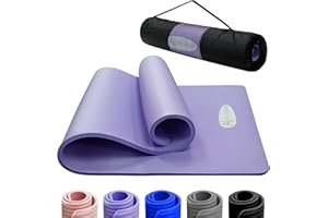 ‎ACTIVE FOREVER ACTIVE FOREVER Yoga Matte für Frauen Männer, NBR Schaum Yoga Matten für Frauen Männer, High-Density Anti Rutsch Übungsmatte mit freier Reise Tragetasche für Yoga Pilates HIT Home Workouts Gym(Rosa)
