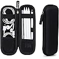 GadgetBite Black Hard Pencil Case EVA Hard Shell Pen Case Holder for Executive Fountain Pen and Stylus Touch Pen (Small)-Black