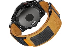 HEMSUT H Compatible With Garmin Watch Band, Super Rugged Nylon Sports Strap With Woven Loop Design, For fēnix/Forerunner/Vivoactive/Approach/MARQ/quatix/D2 Series Tough Replacement Band For Men