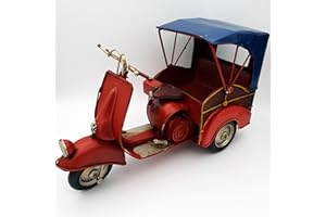 DynaSun Art Modellino Auto d’Epoca Vintage in Metallo, da Collezione in Stile Retro Antico Scala 1:8 25 cm