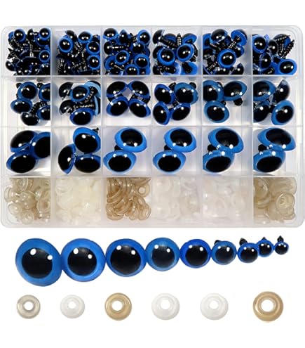 Lot De 150 Yeux De Sécurité En Plastique Marron 14mm Avec Rondelles - Pour Peluches, Poupées, Projets DIY