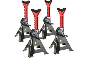 Stix Automotive Equipment JS-3T - Caballete de apoyo (3 unidades, 3 toneladas de goma, 3 toneladas, con goma)