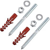 Kit Fissaggio Lavabo Sospeso AERZETIX - Prigionieri M10x140mm E Tasselli Ø14x75mm - Foto 9