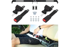 10L0L Golf Cart Seat Belts for EZGO, Club Car, Yamaha 42" Universal Retractable Seat Belts with Buckles - with DOT Certification