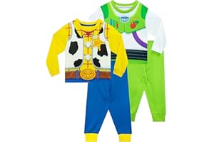 Disney Chłopcy Toy Story Piżama 2 Pack Buzz Lightyear i Woody Kids PJs