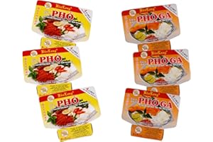 OG ASIA Pho Bo Ga - Juego de 6 condimentos para sopa de bouillon, 3 unidades de carne de res y 3 de pollo, mezcla vietnamita para sopa de fideos de arroz – OG ASIA – 6 unidades – 450 g