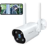 Victure Überwachungskamera Aussen, Dual 2.4GHz Wi-Fi Antenne, 1080P WLAN IP Kamera mit IP65 wasserdicht, Zwei Wege Audio…