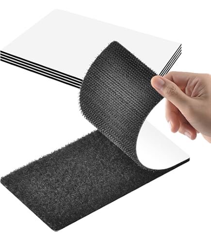 SAN Klettband Weiß – 10 Cm Breit, Je 1 Meter Haken- Und Flauschband, Einfach Zum Annähen