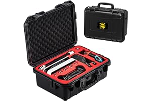 DEVASO Carrying Case for Nintendo Switch Travel Case ,Professional Deluxe Waterproof Case Soft Lining Hard Case for Nintendo Switch OLED Model Console Pro Controller & Accessories