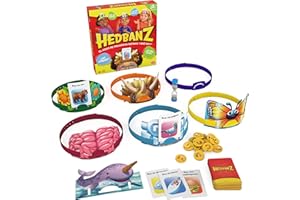 Hedbanz SPIN Master Games Juego de Mesa de Adivinanzas para Toda la Familia, 2-6 Jugadores - Regalos niños 7 años + - Juegos de Mesa Niños 7 Años +