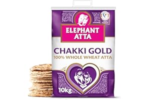 Elephant Atta Chakki Gold 10kg Chapatti Flour | Atta | Premium Flour | Naan Flour | Roti Flour | Chakki Atta | Chakki Flour | Chaki | Plain Flour | Bulk Flour | (10kg)