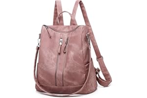 Puwuzixi Women Backpack Waterproof Anti-Theft Lightweight PU Fashion Travel Multipurpose Convertible Purse Shoulder Bag Handbag Backpack