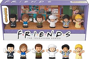 Little People Collector Friends Serie de TV Edición Especial Set de Figuras para Adultos y Fans, 6 Personajes en un Pack de Regalo con Expositor, (Mattel HPH05)