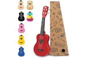CB Sky Soprano Ukulele 53cm Anfänger, Schüler Hawaiian Gitarre (Red)