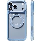 URUCHI GM Air iPhone 18 Pro Max / 17 Pro Max ile Uyumlu 360 D&ouml;nen Standlı Manyetik Kılıf, Airbag K&ouml;şe Koruma, Yumuşak Silikon