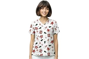 Nurse is Love Casaca Sanitaria Mujer - Casaca Mujer para Trabajo | Camiseta - Uniforme Enfermera | Pijama Enfermera. Diseños con Bolsillos Ideal para Salva Bolsillos | Regalos