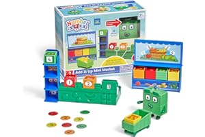 Learning Resources Numberblocks Add It Up Mini Market, Role Play Toy, Counting Toy for Toddlers, Learning Toys for Kids 3-5, Gifts for Kids, Ages 3 4 5+