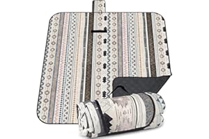 PQETBV Picknickmatten 200 cm x 200 cm, Wasserdicht Stranddecke, Picknickdecke Isoliert, für Outdoor, Camping, Strand, Park, Festival Picknick