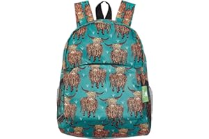 ECO CHIC Lightweight Foldable Water Resistant Mini Backpack Folds Into Pouch for Storage