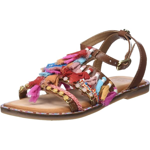GIOSEPPO 48300 Sandali Donna Punta Aperta - Colore Nero, Modello Estate 2019, Made In India