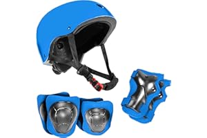 Niftii Kids Helmet with Pads - Adjustable Multi-Sport Complete Safety Gear for Cycling, Skateboarding & Scooting, Ideal for Boys & Girls Ages 3-15 Kids Bike Helmet Set