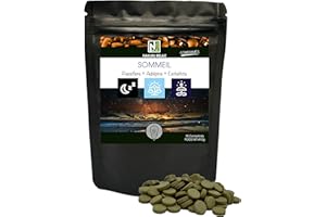 NAKURU | Sommeil = Passiflore + Aubépine + Escholtzia | Gamme Relax | Fabriqué en France | (90 Comprimés de 550mg / Poids Net: 49,5g)