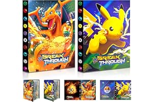 Ciovou 2 Stück Sammelkarten Album gesamt mit 60 Seiten 480 Karten, Sammelalbum für Karten