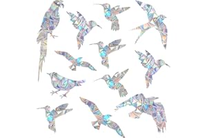 EONBES 27 Pieces Anti-Collision Window Stickers to Prevent Bird Strikes Bird Strike Protection for Windows, Protect Birds from Glass Collision, Bird Style