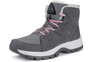 Mishansha Damen Winterschuhe Mid Outdoor Warm Schneestiefel