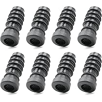 Bouchon Fileté M8 2 Embouts Bouchons Ailette PVC Pour Tube Rond 60 Mm Avec Pas M8 - Raccord Protège Tube Boulonneuse Milwaukee