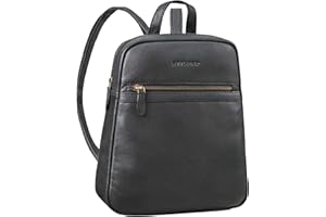 STILORD 'Pearl' skórzany plecak damski, mały, plecak miejski, tablet o przekątnej ekranu 10,9", skóra naturalna, stylowy plecak na wyjście i klasyczny plecak dla kobiet