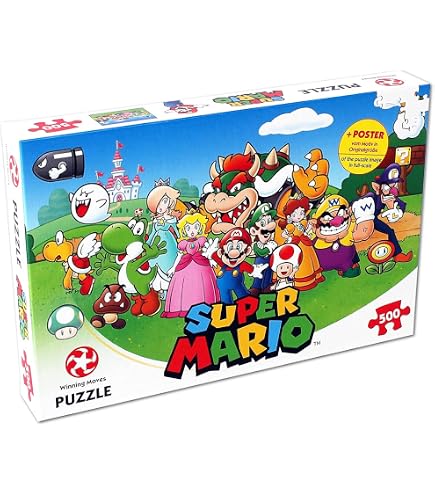 Super Mario - Pack 4 puzzles C'est l'heure de Mario ! 4x100 pièces - Ravensburger