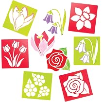 Baker Ross - Set Di 6 Stencil A Tema Insetti Per Bambini, Forme Di Farfalla, Coccinella, Ape, Lumaca, Per Attività Creative E Fai Da Te - 2