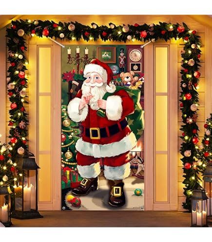 Bannière Porte Halloween Tête De Mort & Nuit Effrayante – Décoration Intérieur/Extérieur 180x90 Cm + Corde 16m