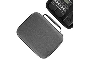 Linkidea Funda rígida de Viaje Compatible con Zoom G1X Four, B1X Four, A1X Four, procesador multiefectos para Guitarra y bajo (Gris Oscuro)