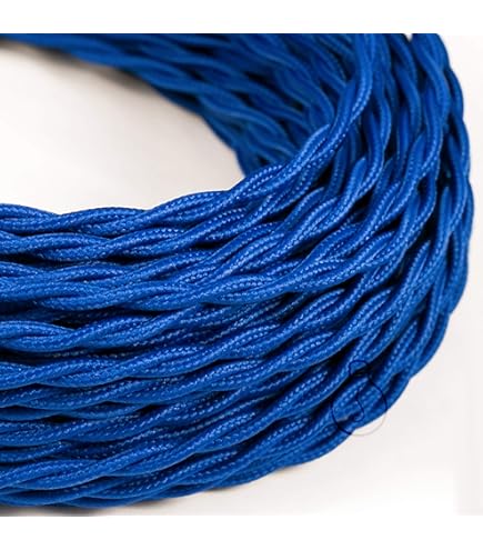 Cavo Elettrico Tessile Lavanda Amarcords - 5m 3x0.75mm Con Messa A Terra Per Lampade - Foto 3