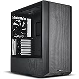 Lian Li LancooL 216 - Custodia per computer ATX Mid Tower in acciaio e vetro temperato, 2 ventole PWM da 160 mm incluse (non 