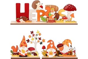 Namalu Decorazione Autunnale Scritta in Legno Centrotavola per Giorno del Ringraziamento