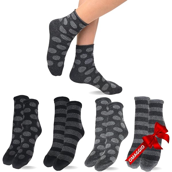 Lucchetti Socks Milano 4 PAIA Calze CORTE In Misto Lana E ALPACA Caldissime Morbidissime Made In Italy B09htqrbz9