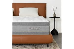 ‎MOLBLLY Molblly Matratze 160x200 cm 7-Zonen Höhe 20cm Härtegrad H3 Federkernmatratze Orthopädische Taschenfederkernmatratz mit Schaumstoff und Microfaser-Bezug 160x200 cm