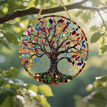 Ornement Suspendu Cristal Colibri - Décoration Fenêtre, Attrape-soleil, 50x15cm, Vert, Pour Fêtes - 7