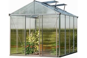 Serra GFP Premium 22 telaio in alluminio 222 x 294 cm, lastre a doppia parete di 10 mm, con 2 apri-finestra automatici