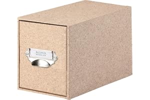 Rössler SOHO CD-Schubladenbox | Schubladen-Aufbewahrungsbox | Organizer mit Schublade | Storage Box | Aufbewahrung & Organisation | (BxHxT): 143 x 158 x 261 mm | 1 Stück | Farbe: Braun | Cacao