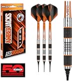 Harrows Darts Zubehör - 4x Supergrip Carbon Schäfte & Flights