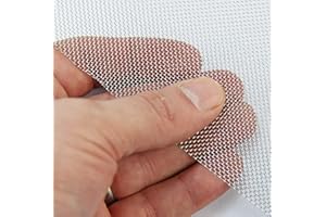 THE MESH COMPANY BugMesh (22 LPI x 0.94mm Hole x 0.22mm Wire) Stainless Steel Mesh - 500 x 500mm