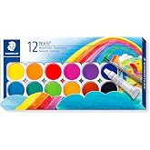 Staedtler 888 Nc12 Noris Clup Sulu Boya 12'li 1 T&uuml;p Opak Beyaz Boya Ve Fır&ccedil;a