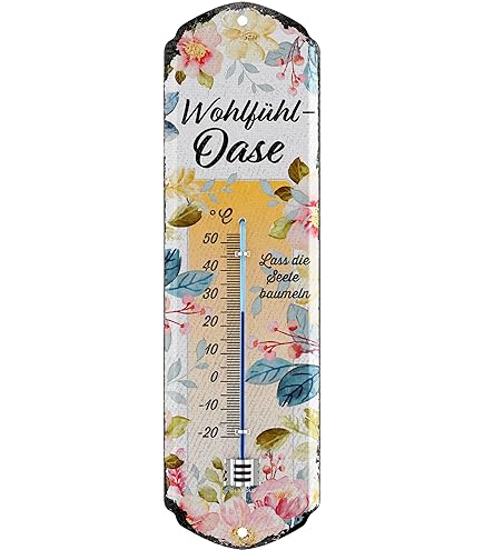 Nostalgic-Art Retro Thermometer Citroen - Analoges Metall Thermometer 7x28cm